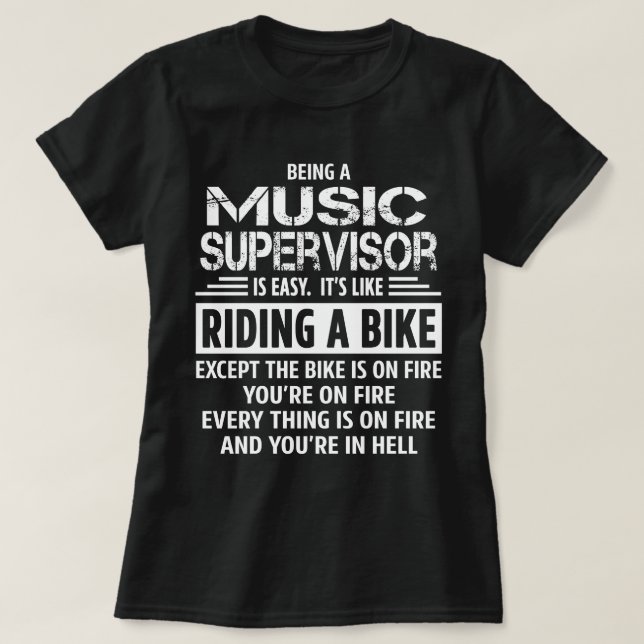 Music Supervisor T-Shirt (Design Front)