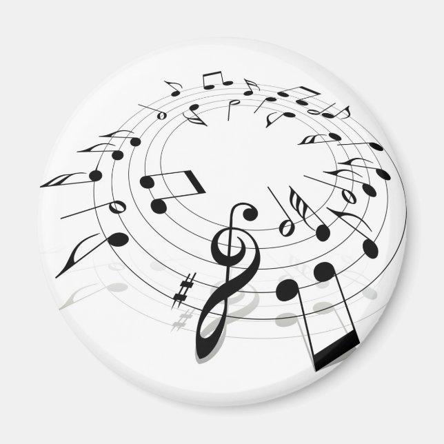 Music Swirl Magnet (Front)