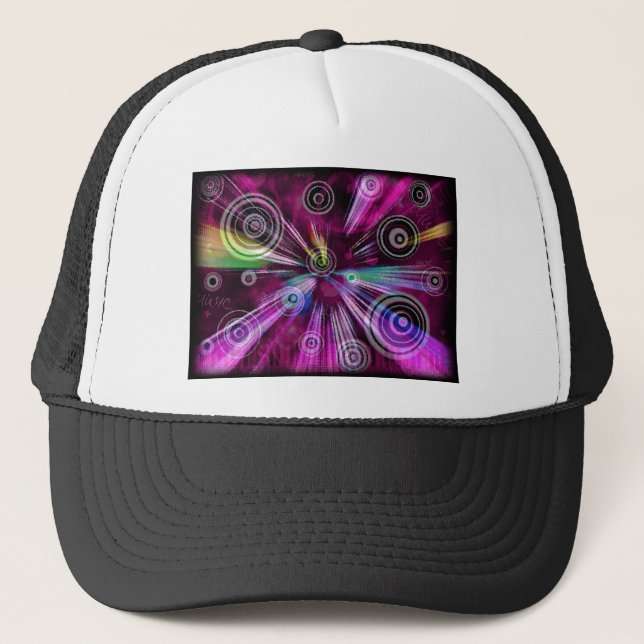 MUSIC SWIRL TRUCKER HAT (Front)
