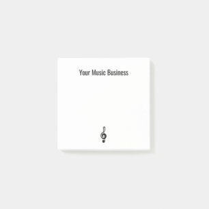 Music Symbol Simple Treble Clef  Post-it Notes