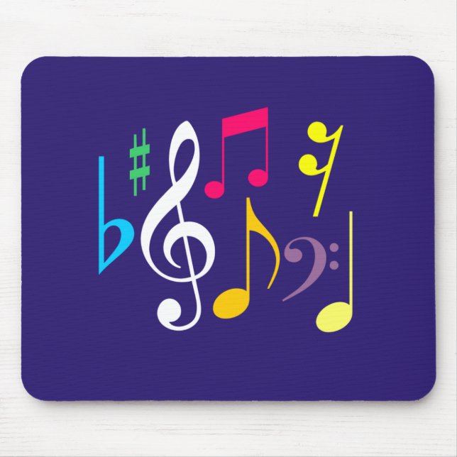 Music Symbols Mousepad (Front)