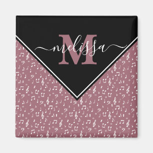 Music symbols personalised magnet