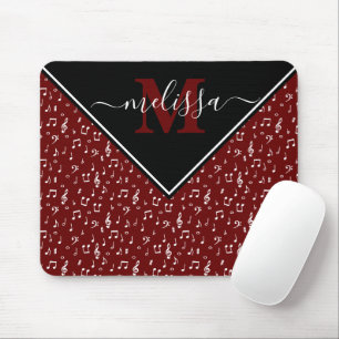 Music symbols personalised mouse pad