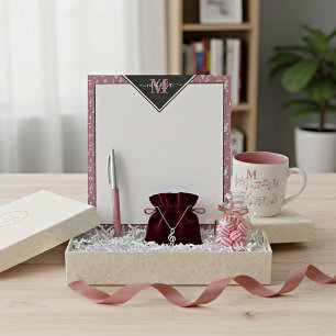 Music symbols personalized  notepad