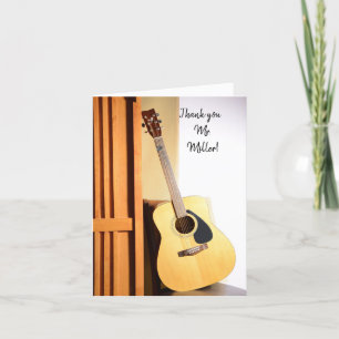 Music Teacher Appreciation Day Thank You Card 