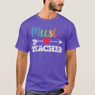 Music Teacher Back To School Teacher's Day Music L T-Shirt