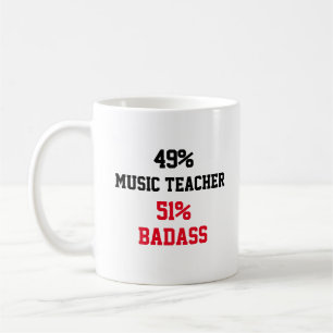 Music Teacher Badass Coffee Mug