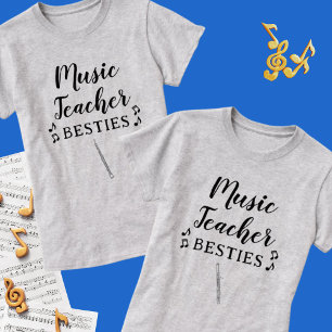 Music Teacher Besties Bassoon Best Friend T-Shirt