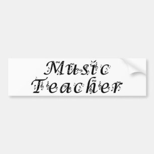 Music Teacher Bumper Sticker