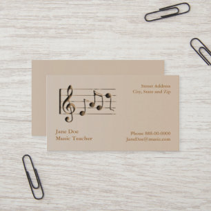 Music Teacher Business Card