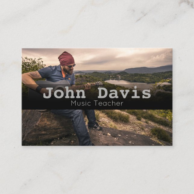 Music Teacher business card (Front)