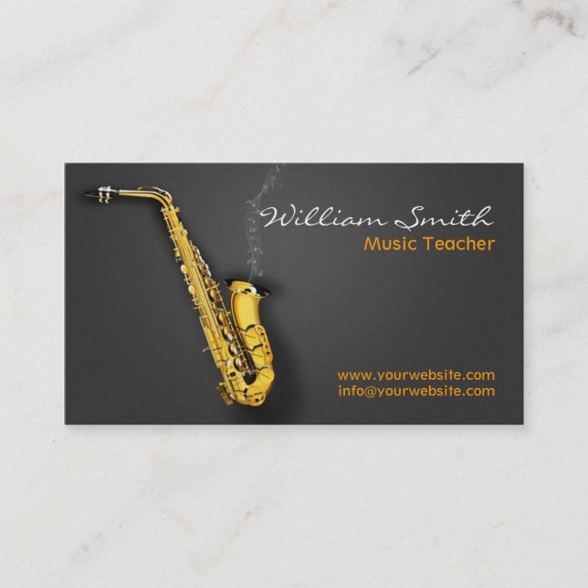 Music Teacher Business Card (Front)