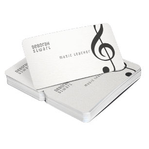 music teacher business card