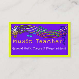 Music Teacher Business Card