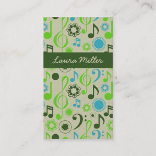 Music Teacher Business Cards