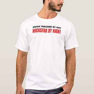 Music Teacher By Day Rockstar Night T-Shirt