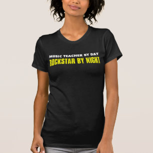 Music Teacher By Day Rockstar Night T-Shirt