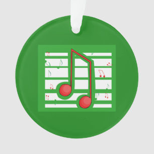 Music Teacher Christmas, Notes on Green Ornament