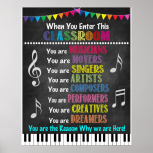 Music Teacher Classroom Poster