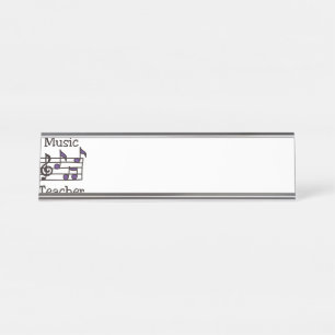 Music Teacher Desk Name Plate