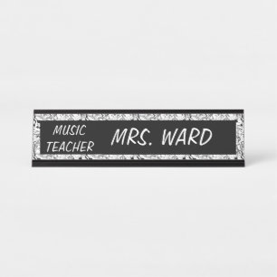 MUSIC TEACHER DESK NAME PLATE