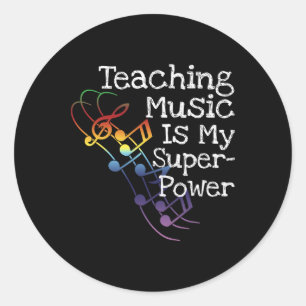 Music Teacher Gift  Classic Round Sticker