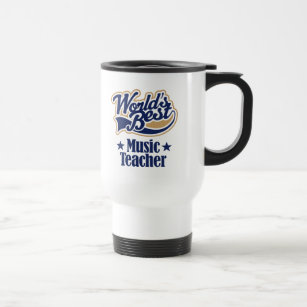 Music Teacher Gift For (Worlds Best) Travel Mug