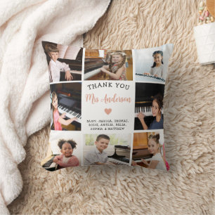 Music Teacher Gift Photo Collage  Cushion
