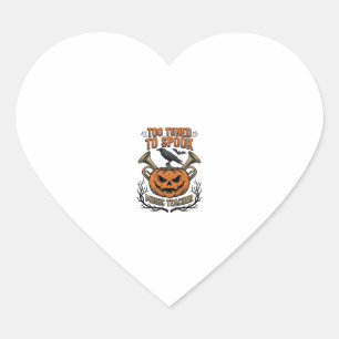Music Teacher Halloween Pumpkin Engraving Shirt De Heart Sticker