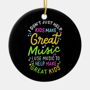 Music Teacher - Help Kids Make Music Ceramic Ornament