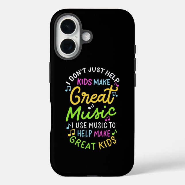 Music Teacher - Help Kids Make Music Gift Case-Mate iPhone Case (Back)