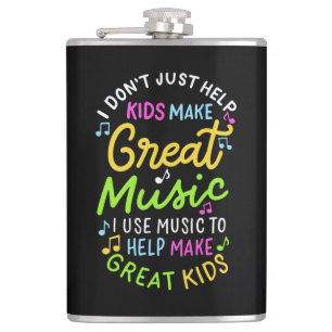 Music Teacher - Help Kids Make Music Gift Hip Flask