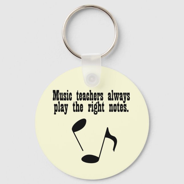 Music Teacher Key Ring (Front)
