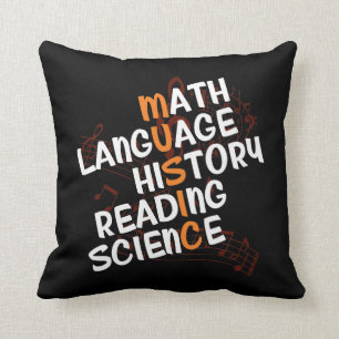 Music Teacher Musician Gift Cushion