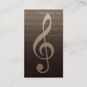 Music Teacher Musician Vintage Musical Business Card