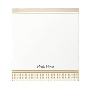 Music Teacher Piano Keyboard Musician Pianist DJ Notepad