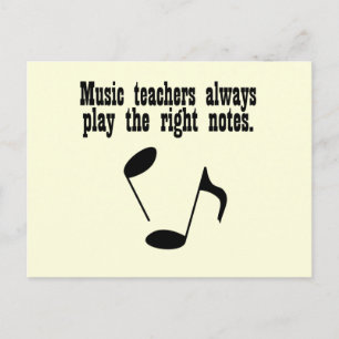 Music Teacher Postcard