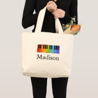 Music Teacher Rainbow Piano Keyboard Personalised
