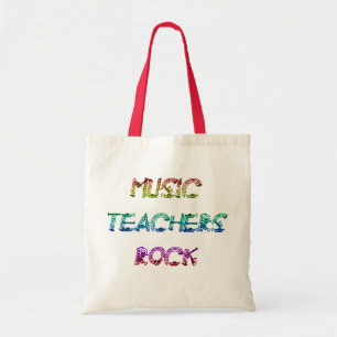 MUSIC TEACHER ROCK 2 TOTE BAG