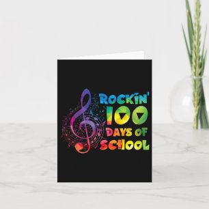 Music Teacher -rockin 100 Days Of School Music Key Card