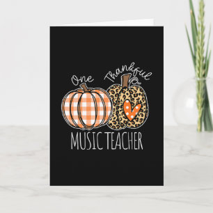 Music Teacher Thanksgiving Musician Card