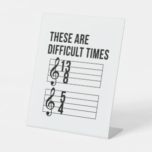 Music Teacher Times Pedestal Sign