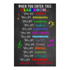 Music Teacher -When You Enter This Classroom Rules
