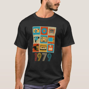 Music Tech Vintage 1979  43rd Birthday T-Shirt