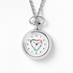 Music Text Heart Watch