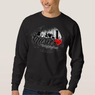 Music The Key To My Heart Rock N Roll Inspired Nov Sweatshirt