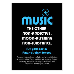 Music: The other non-addictive, mood-altering… Postcard