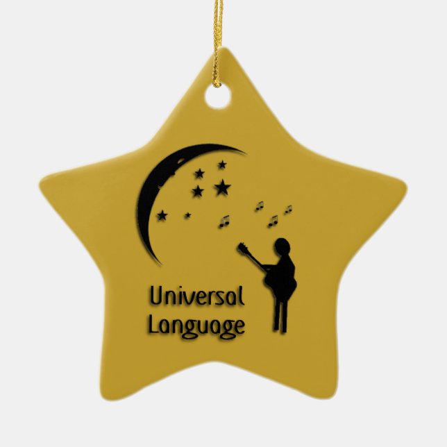 Music the Universal Language Notes Ornament (Front)