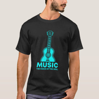 Music The Voice Of The Soul Guitar T-Shirt