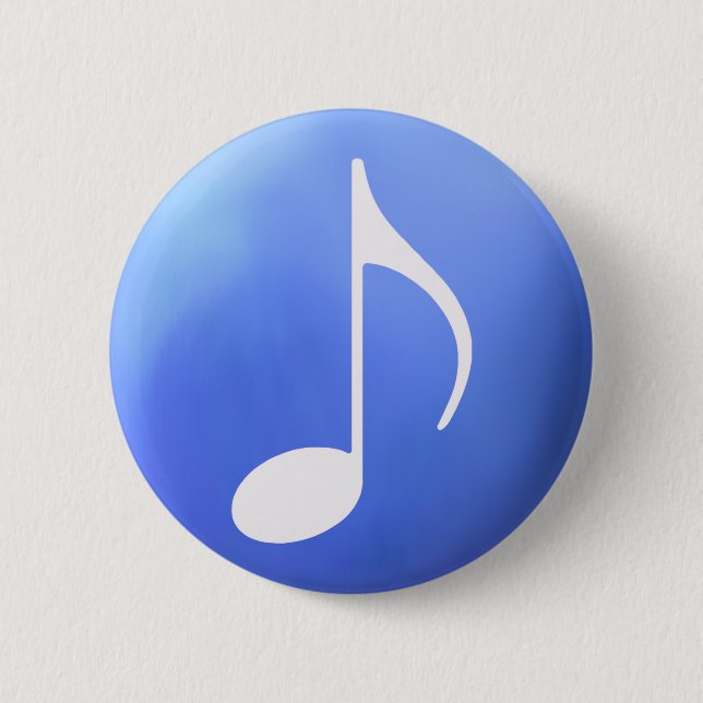 music theme 6 cm round badge (Front)